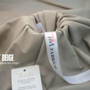 Light Beige Checked Washing Wear By JM Fabrico