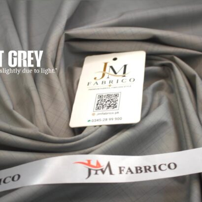 Light Grey Checked Washing Wear By JM Fabrico