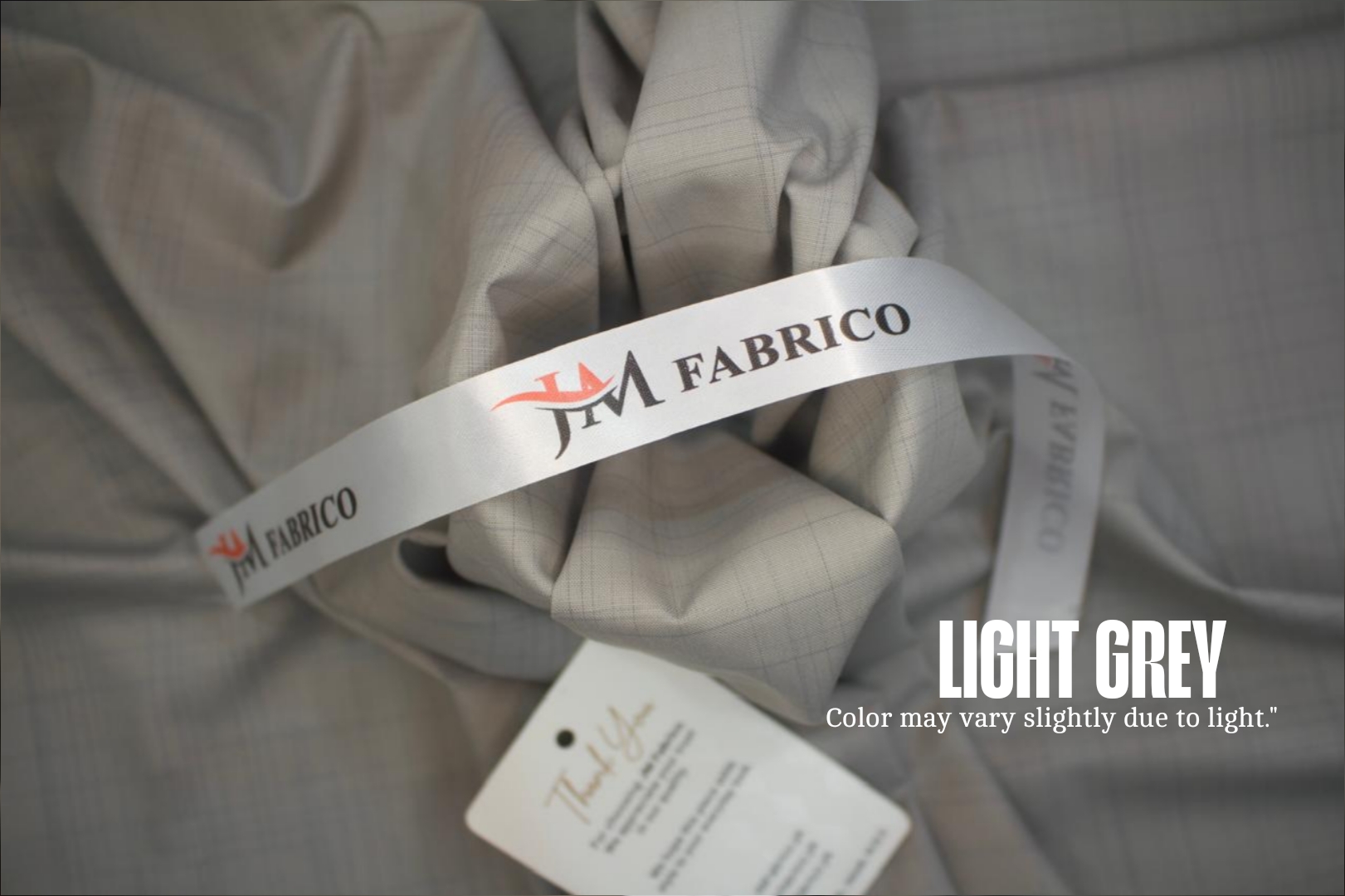 Light Grey Checked Washing Wear By JM Fabrico