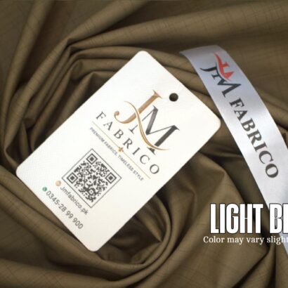 Light Brown Checked Washing Wear By JM Fabrico