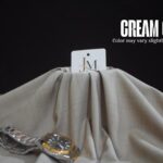 Cream Grey Checked Washing Wear By JM Fabrico