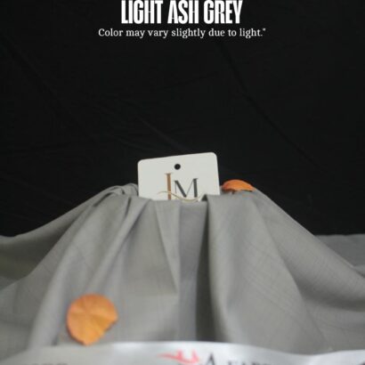 Light Ash Grey Checked Washing Wear By JM Fabrico