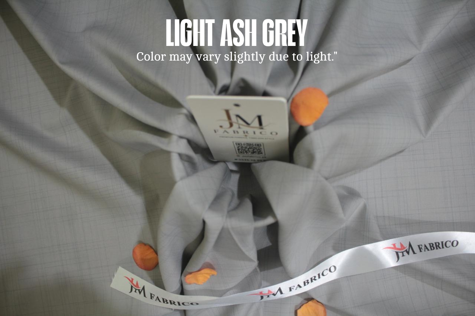 Light Ash Grey Checked Washing Wear By JM Fabrico
