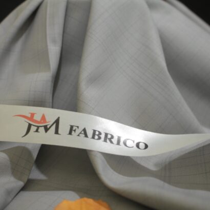 Light Ash Grey Checked Washing Wear By JM Fabrico