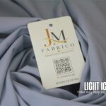 Light Ice Blue Striped / Line Washing Wear By JM Fabrico