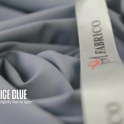 Light Ice Blue Striped / Line Washing Wear By JM Fabrico