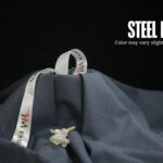 Steel Blue Checked Washing Wear By JM Fabrico