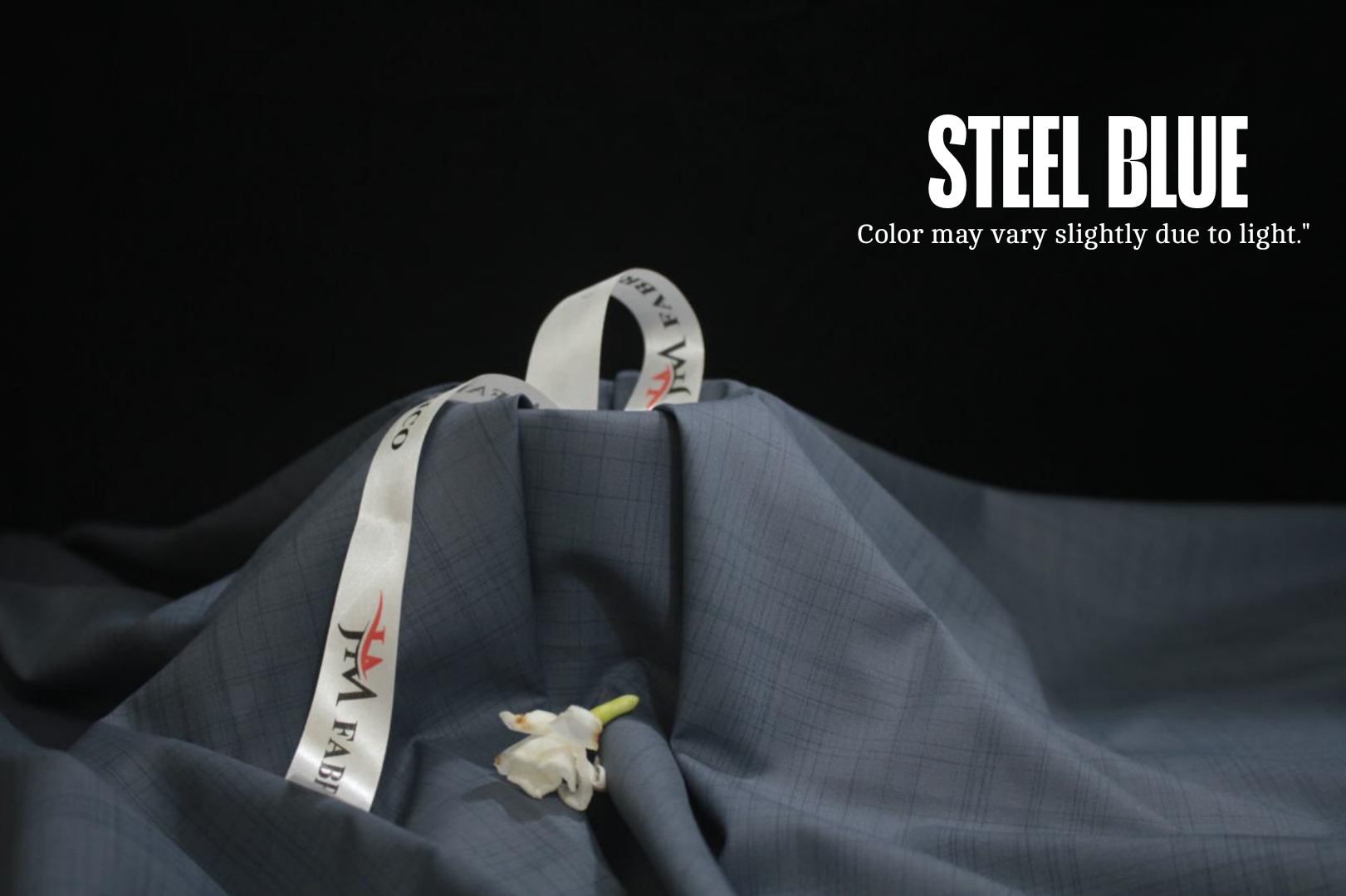 Steel Blue Checked Washing Wear By JM Fabrico Steel Blue Checked Washing Wear By JM Fabrico