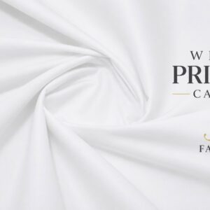 Premium White Soft Cotton By JM Fabrico