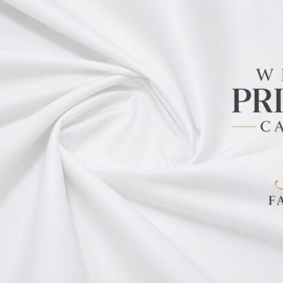 Premium White Soft Cotton By JM Fabrico